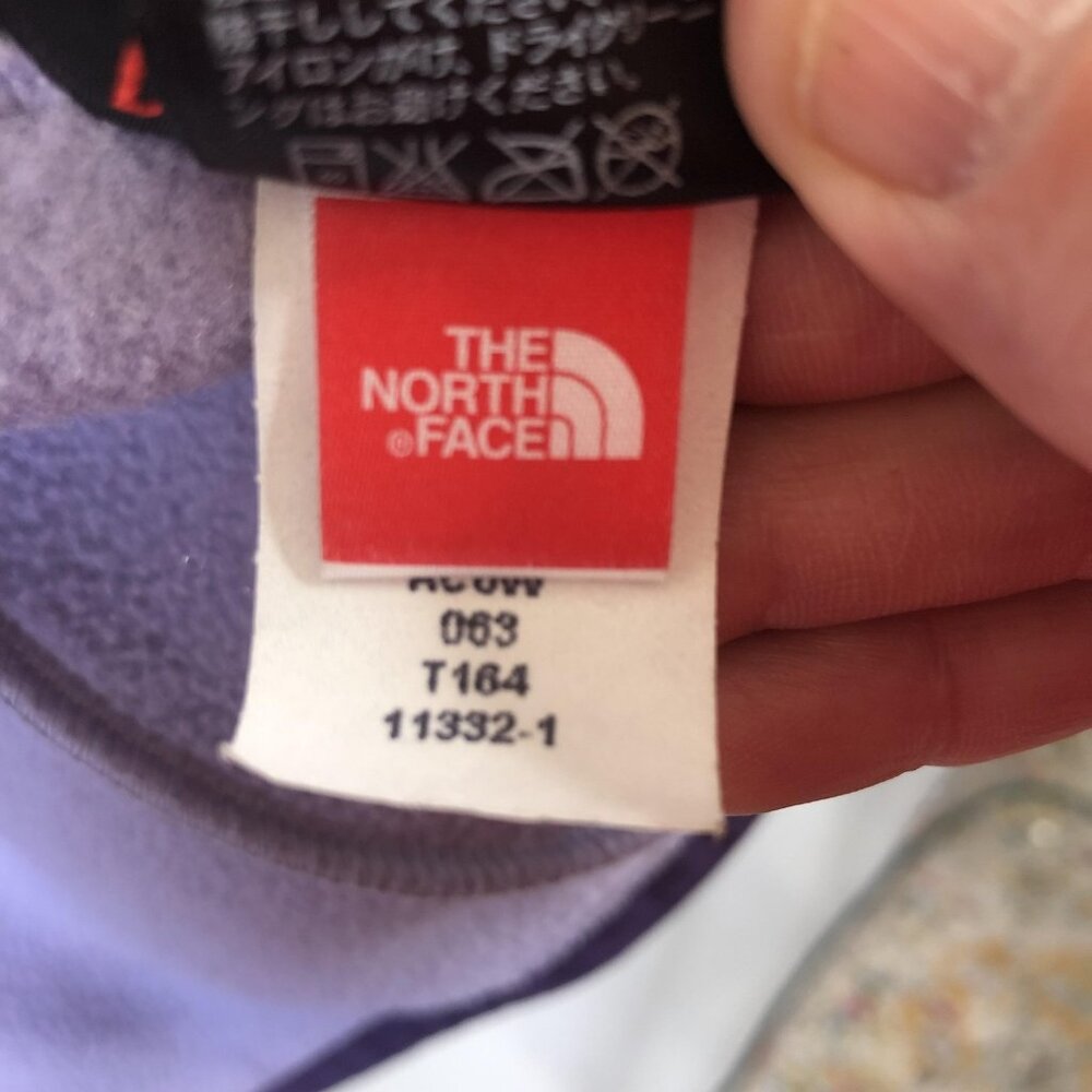 The North Face Jacket Womens L Purple Polartec Fleece Full Zip Logo Outdoor - Picture 10 of 16